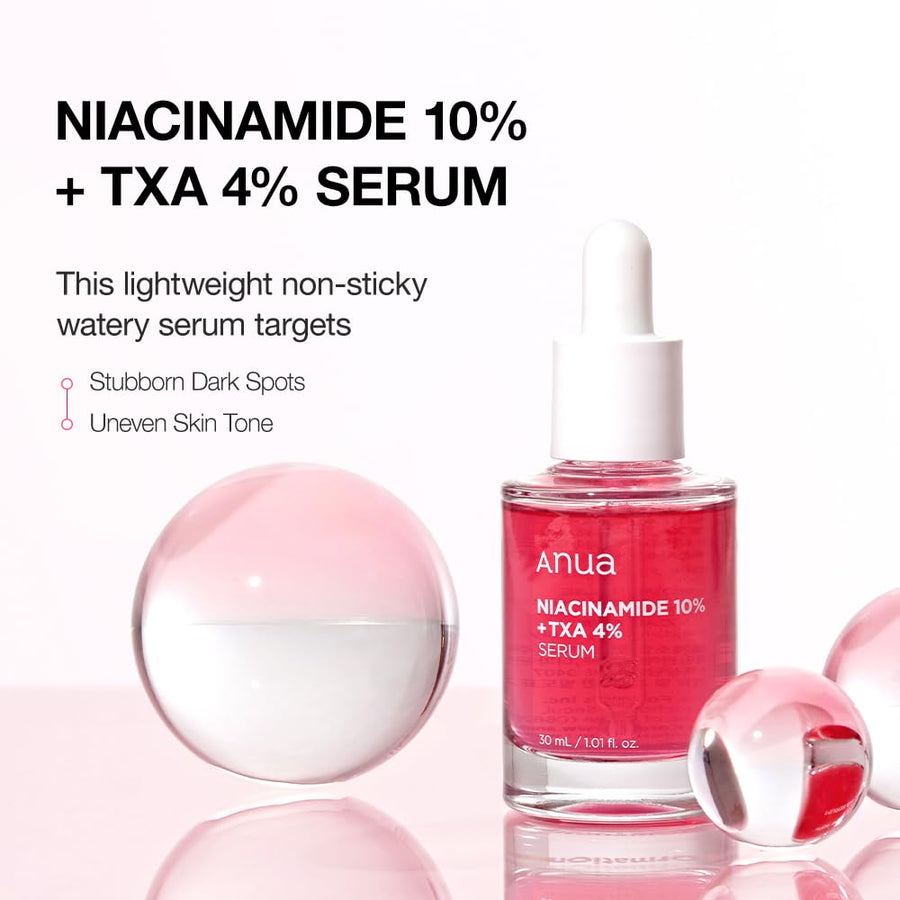 Anua Niacinamide 10% + TXA 4% Dark Spot Correcting Serum 30ml - Professional Brightening Treatment
