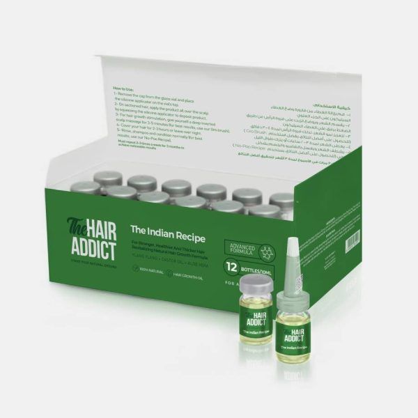 The Hair Addict Indian Recipe - 10 Vials-Natural