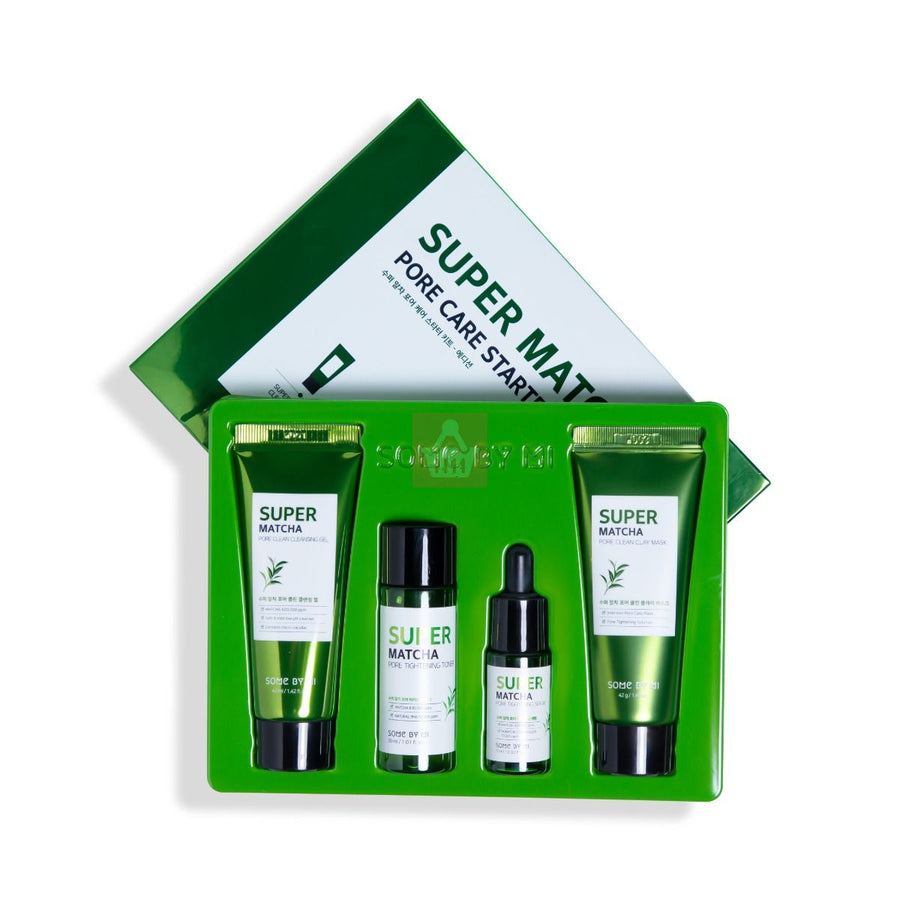 Some by Mi Super Matcha Pore Care Starter Kit المجموعة الكورية الشاملة لتصغير المسام و تنظيفها