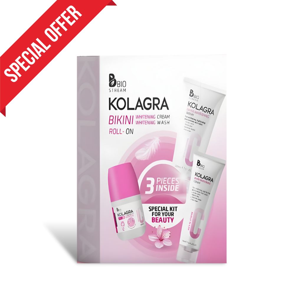 عرض كولاجرا مزيل العرق 3 في 1 + غسول تفتيح المناطق الحساسة +