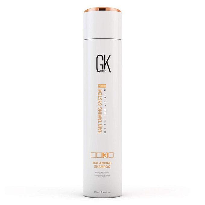 GK HAIR Global Keratin Balancing Shampoo 300 ml For Dry Damaged Oily Greasy & Color Treated Hair, Restores pH Levels, Sulfate-Paraben Free Daily Conditioning Deep Cleanser & Impurities Remover - Instachiq