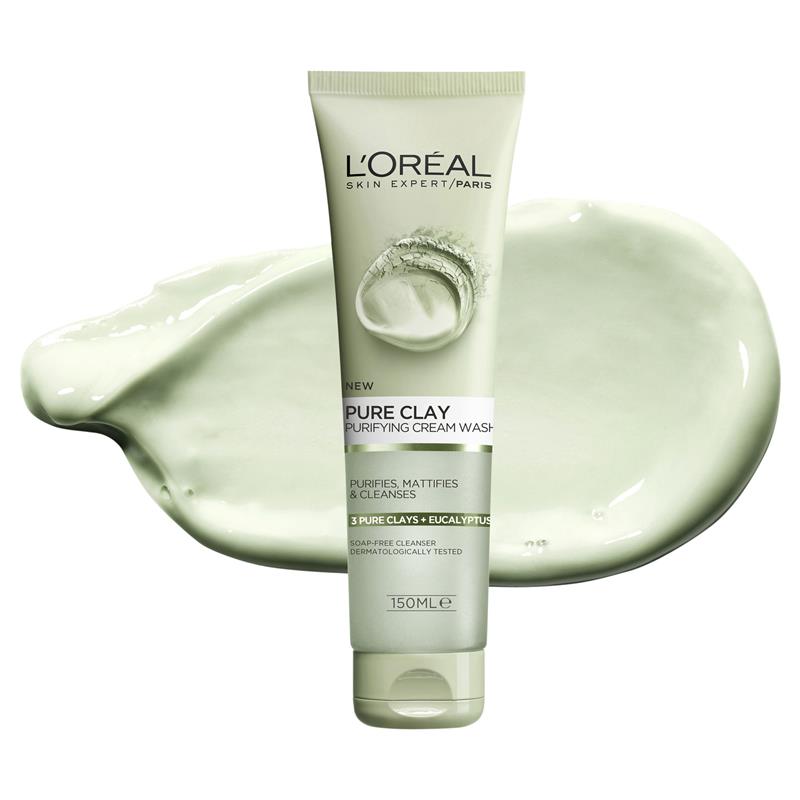 L’Oreal Paris Skin Care Pure Clay Cleanser Green Purifies &