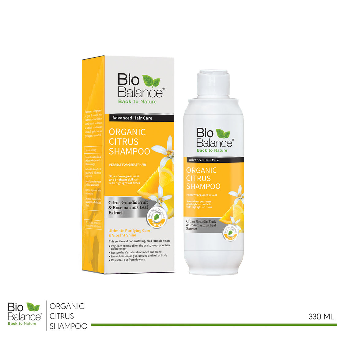 BIOBALANCE ORGANIC Citrus Shampoo