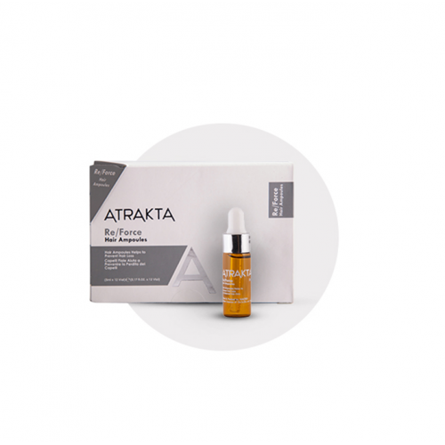 ATRAKTA RE - FORCE أمبولات علاجية لتساقط الشعر 12 أمبولة 5 مل