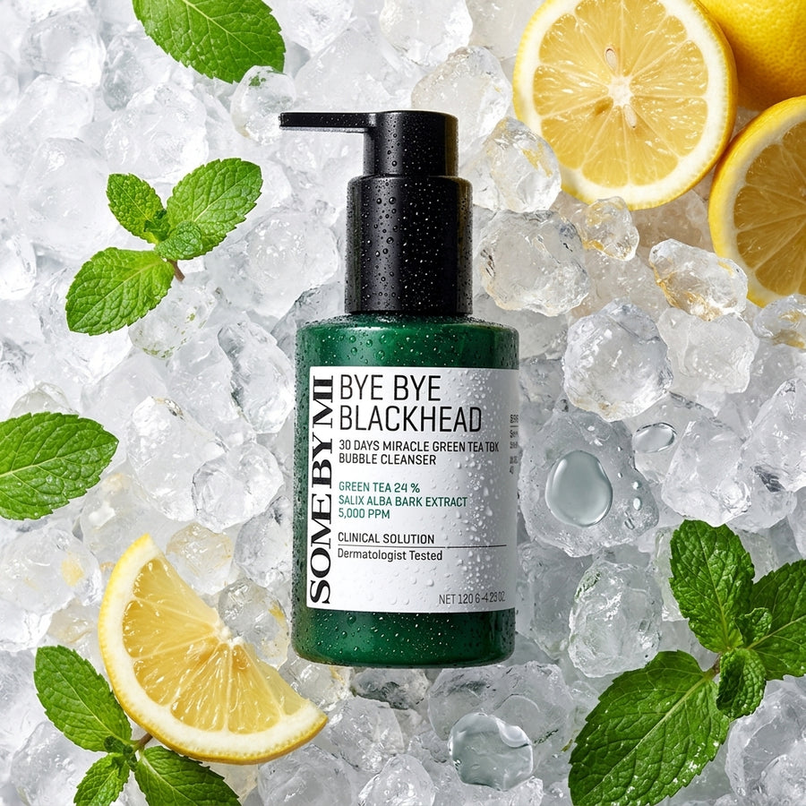 Some By Mi Bye Bye Blackhead 30 Days Miracle Green Tea Tox Bubble Cleanser 120g
