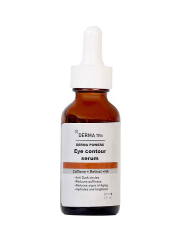DERMA TEN Caffeine + Retinol + HA Eye contour Serum سيروم الهالات السوداء بالكافيين