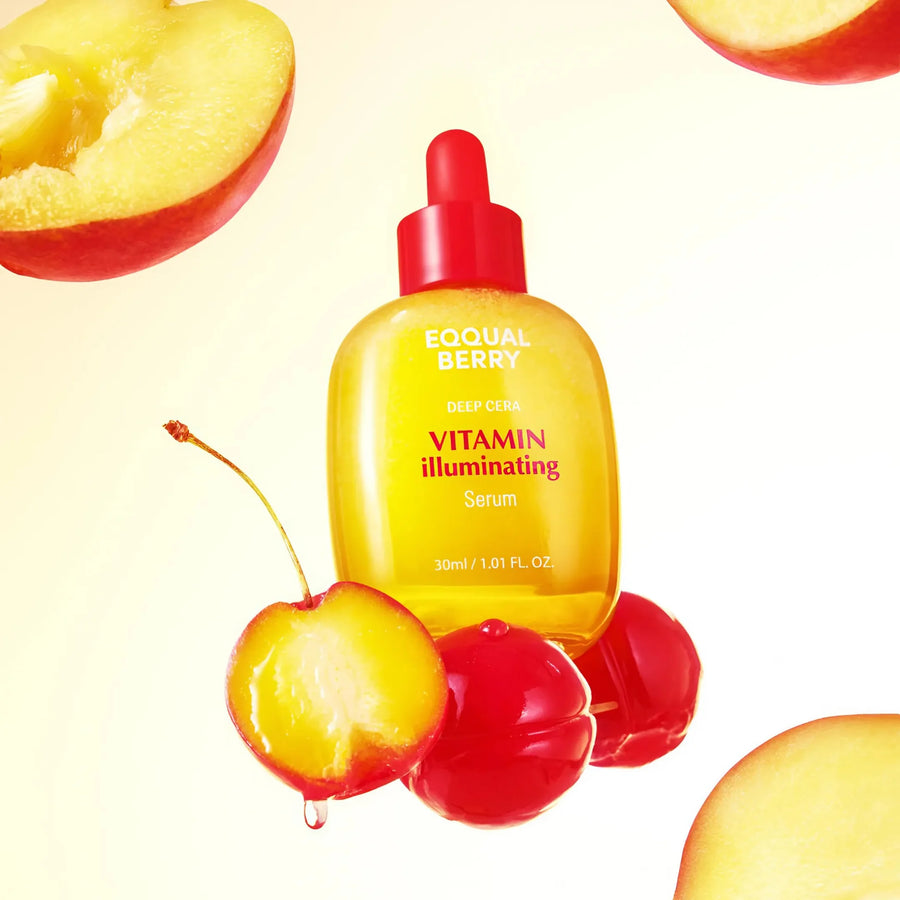 سيروم Eqqual Berry Deep Cera | فيتامين C الطبيعي + 5 سيراميد لتفتيح البشرة وعلاج التصبغات