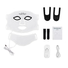 7-Color Flexible Silicone LED Face & Neck Mask | Wireless Anti-Aging Light Therapy