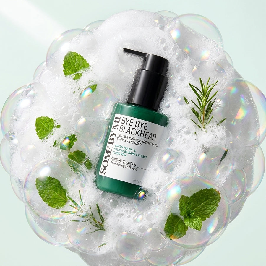 Some By Mi Bye Bye Blackhead 30 Days Miracle Green Tea Tox Bubble Cleanser 120g