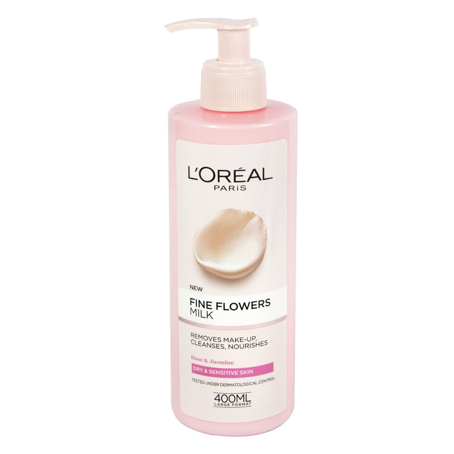 L'Oreal Paris Fine Flowers Cleansing Milk Dry Skin 400ml - Instachiq