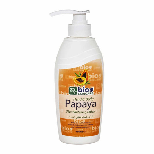 bio skincare body lotion papay 400ml لوشن البابايا لتفتيح البشرة - Instachiq