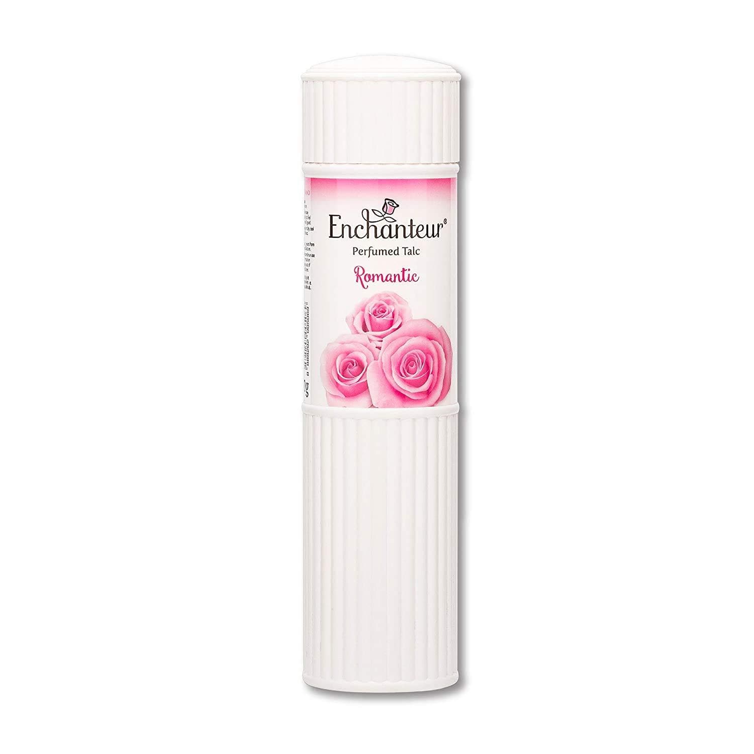 Enchanteur Romantic Perfumed Talc for Women, 250g with Roses & Jasmine Extracts - Instachiq
