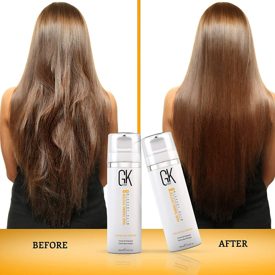 GK HAIR Global Keratin Leave In Conditioner Cream (4.4 Fl Oz/130ml) Conditioning Detangler Hydrating Smoothing Moisturizing & Frizz Control For Dry Damaged Hair Pre Swim Protection - Instachiq