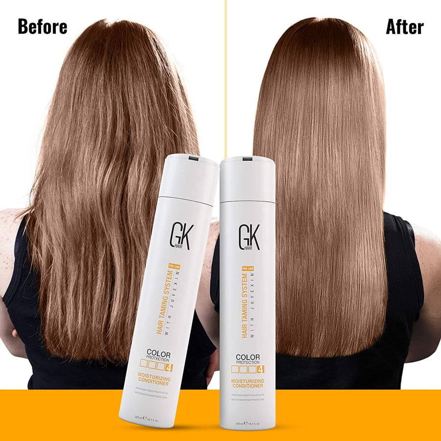 GK HAIR Global Keratin Moisturizing Conditioner (300ml/10.1 Fl Oz) Hydrating Color Protection Dry Damage Curly Frizzy Thinning Color Treated Hair Repair Organic Paraben Sulfate Free - Instachiq