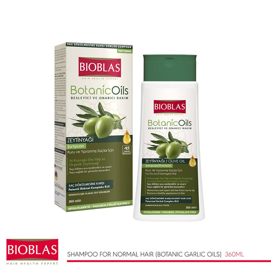 Bioblas Anti Hair Loss Shampoo Olive For Dry & Damaged Hair